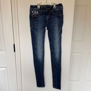 Miss Me Dark Blue Skinny Jeans